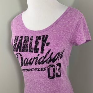 Harley-Davidson Motorcycles T-shirt purple & black